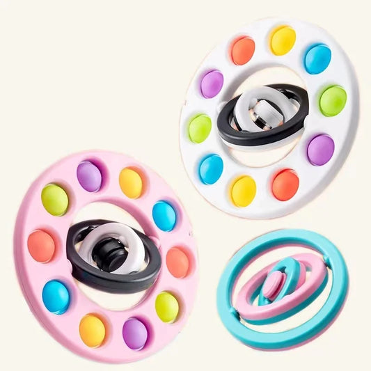 New Fidget Spinner Flip 3D Adults Antistress Hand Spinner Stress Relief Toys Children Attempt Antistress Sensory Gyroscope Gifts