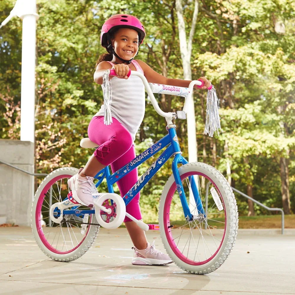 2023 Huffy 20 in. Sea Star Girl Kids Bike, Blue and Pink