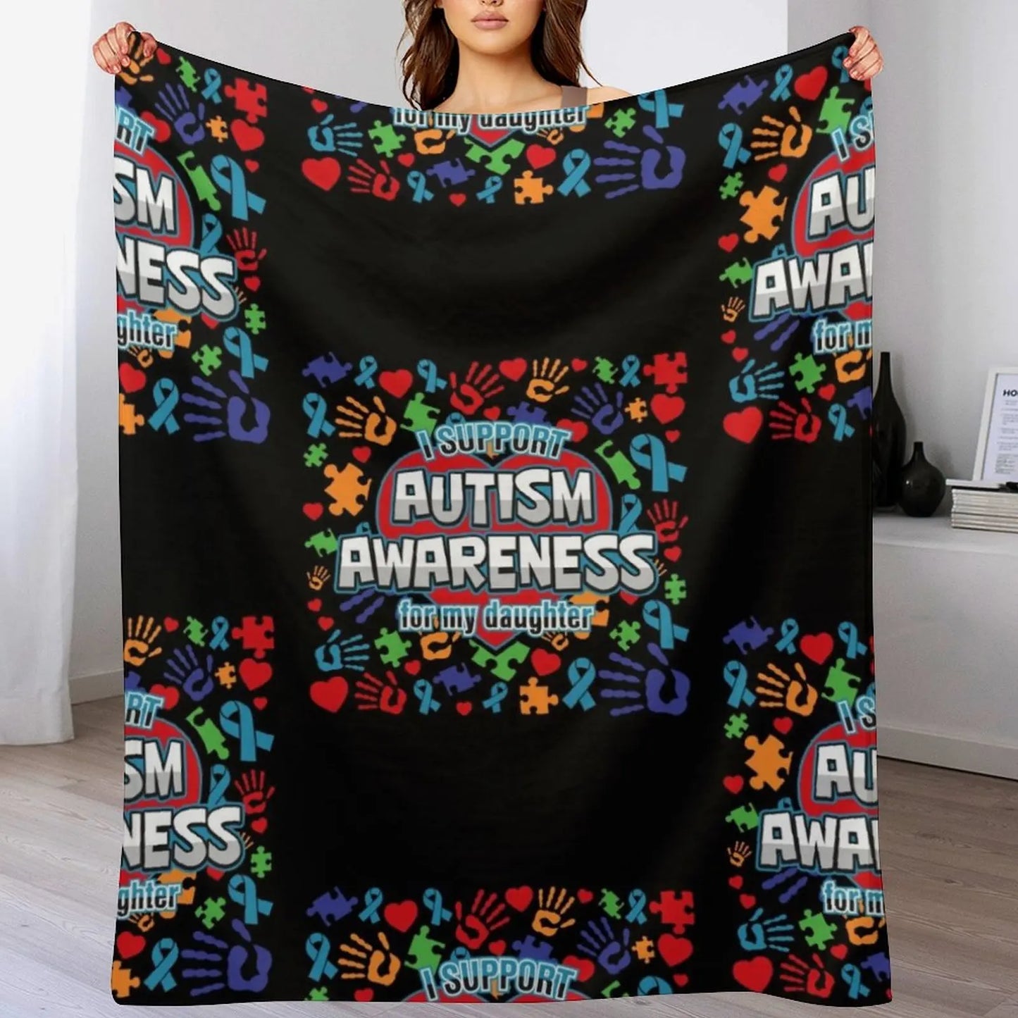 Autism Awareness Throw Blanket Luxury St Luxury Weighted Sofa Blankets